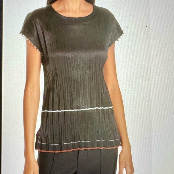 Helmut Lang Crinkle pleated top - Picture 8 of 12